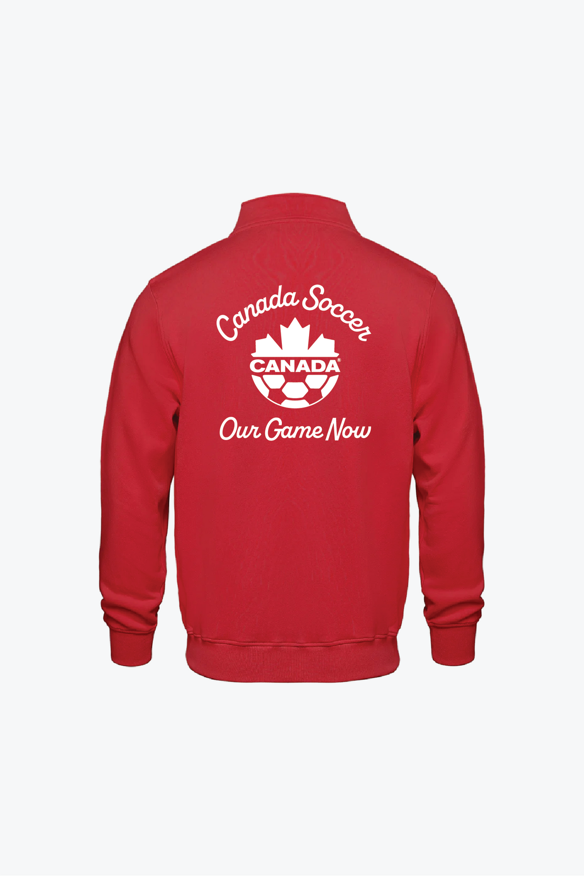 Canada Soccer Full Zip Sweater - Red