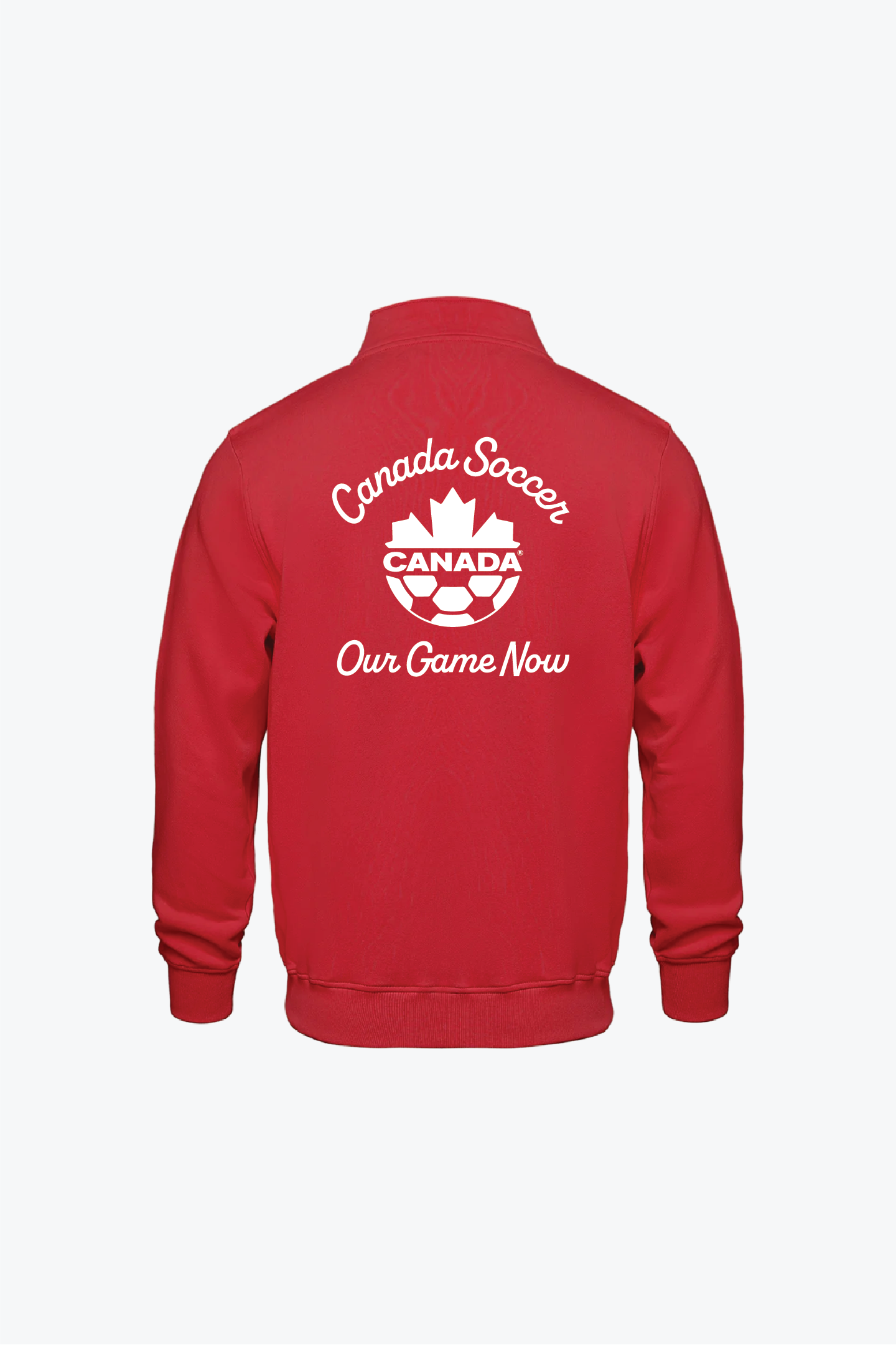 Canada Soccer Full Zip Sweater - Red