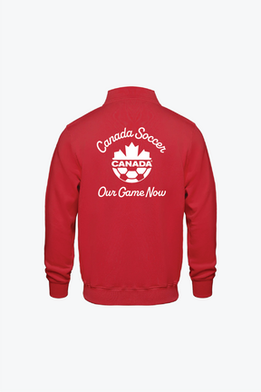 Canada Soccer Full Zip Sweater - Red