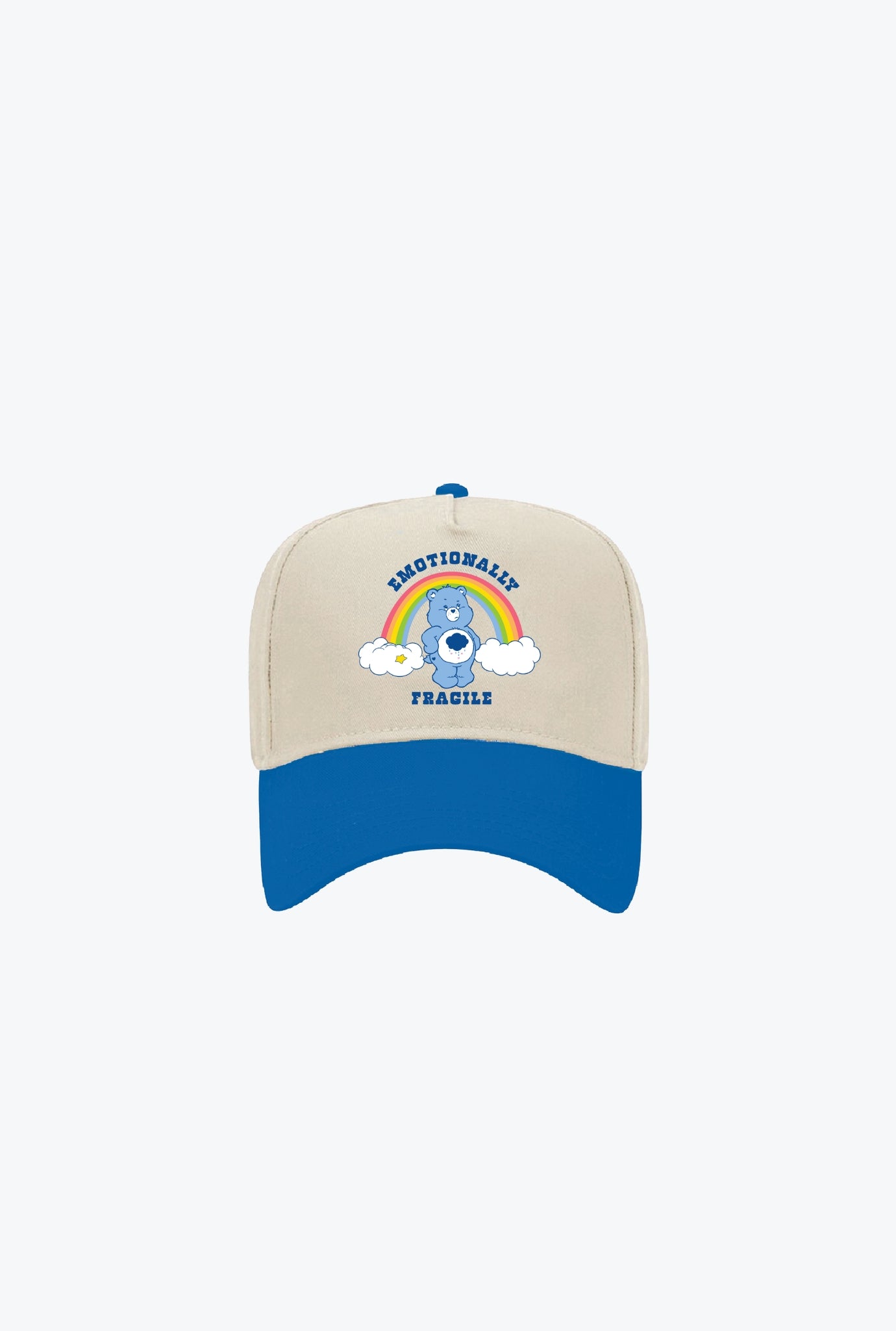 Care Bears Emotionally Fragile A-Frame Cap - Ivory / Blue