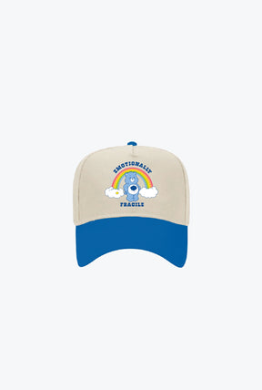 Care Bears Emotionally Fragile A-Frame Cap - Ivory / Blue