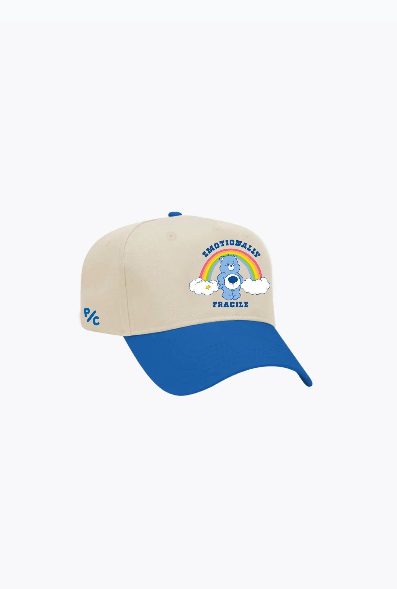 Care Bears Emotionally Fragile A-Frame Cap - Ivory / Blue
