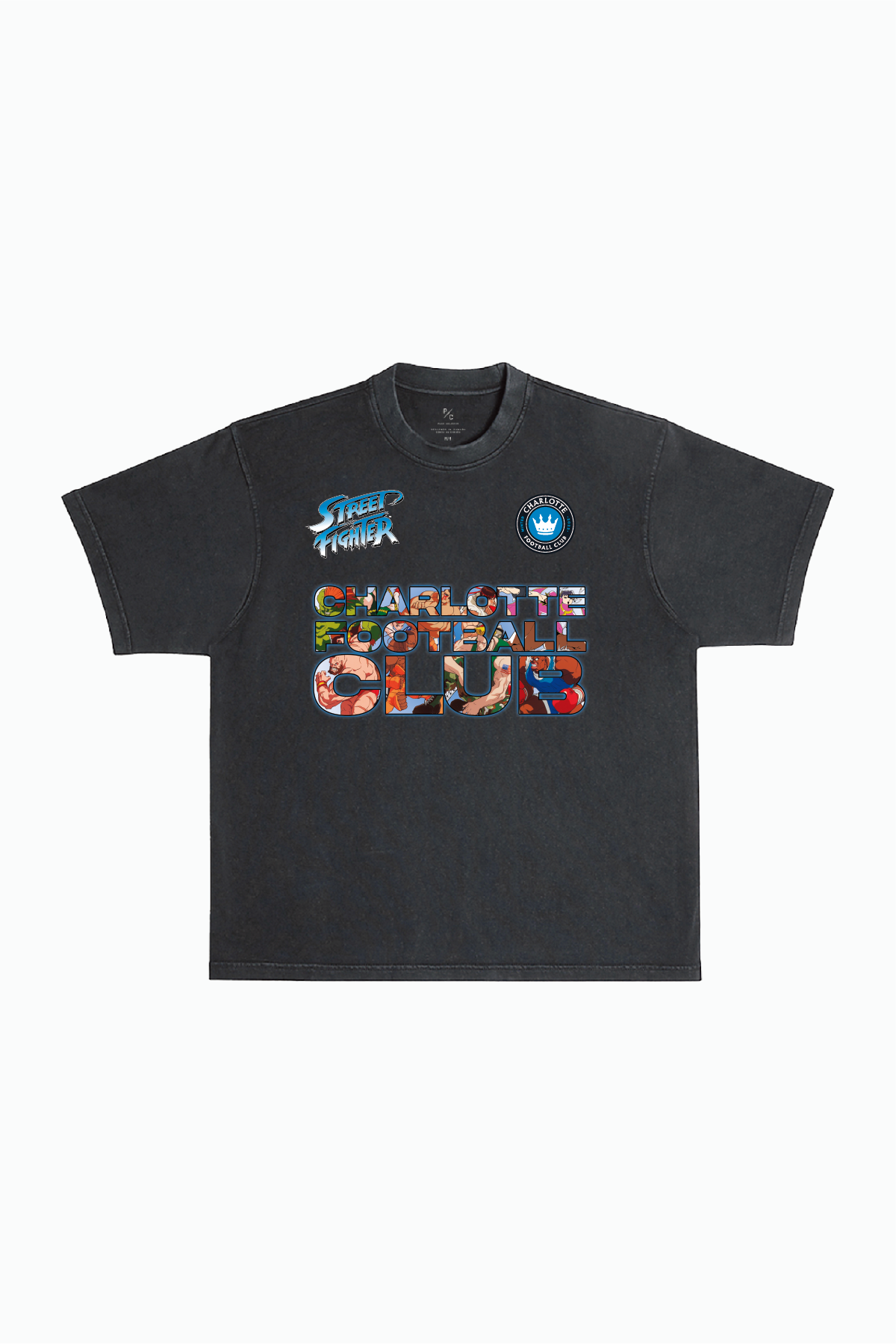 Charlotte FC x Street Fighter Character Premium T-Shirt - Black