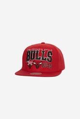 Chicago Bulls Champ Stack Snapback - Red