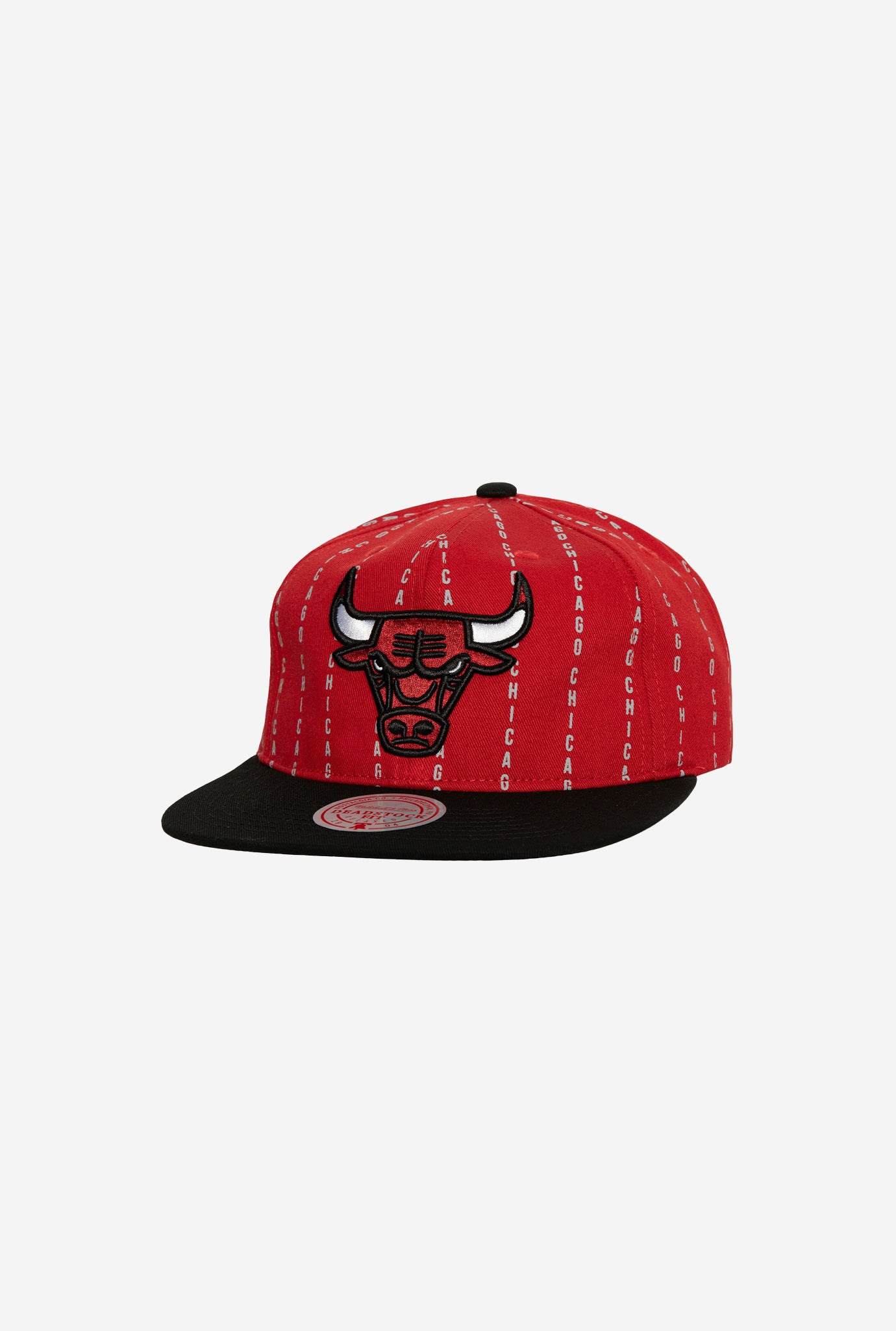 Chicago Bulls City Pinstripe Deadstock Snapback - Red