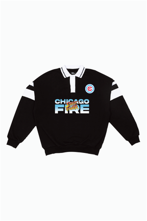 Chicago Fire FC x Street Fighter Oversized Rugby - Black / White