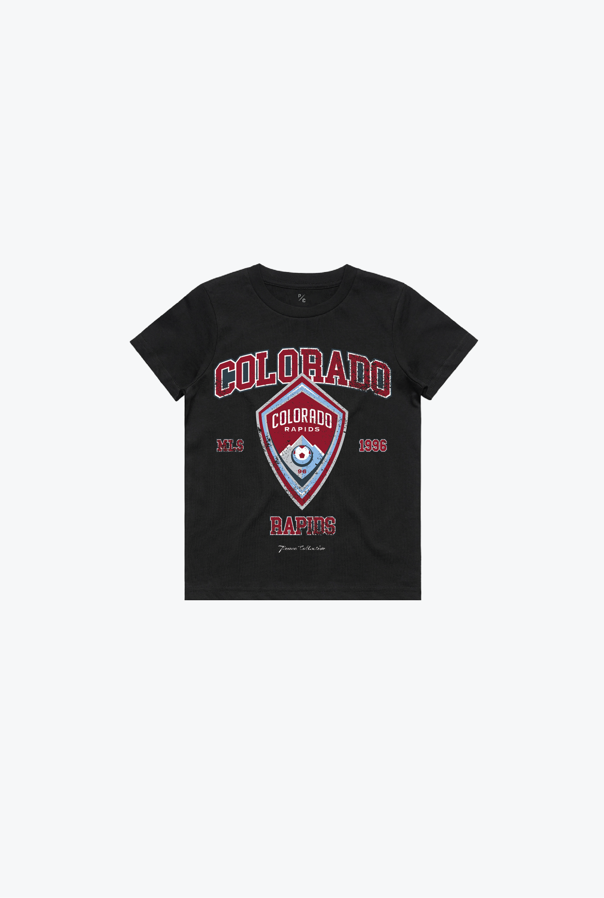 Colorado Rapids Vintage Washed Kids T-Shirt - Black