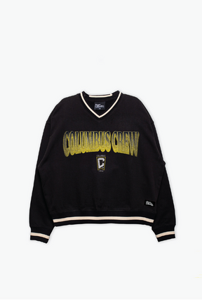 Columbus Crew V-Neck Heavyweight Crewneck - Black