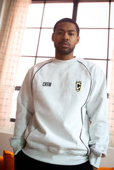 Columbus Crew Heavyweight Piping Crewneck - Ash