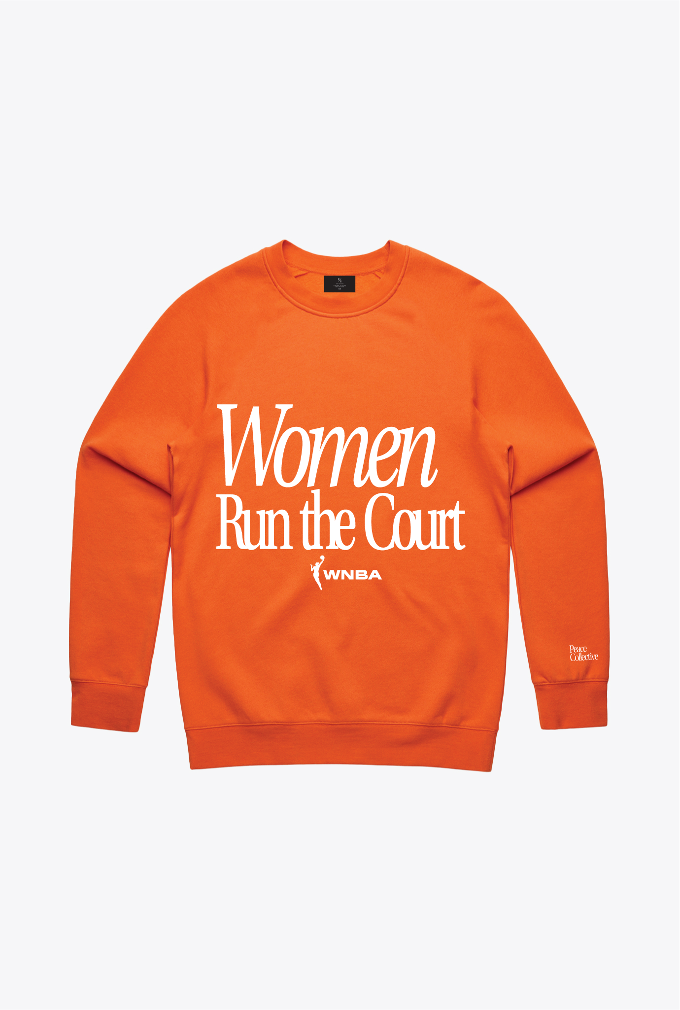 Women Run The Court Crewneck - Orange