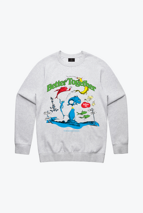 One Fish Two Fish Better Together Crewneck - Ash