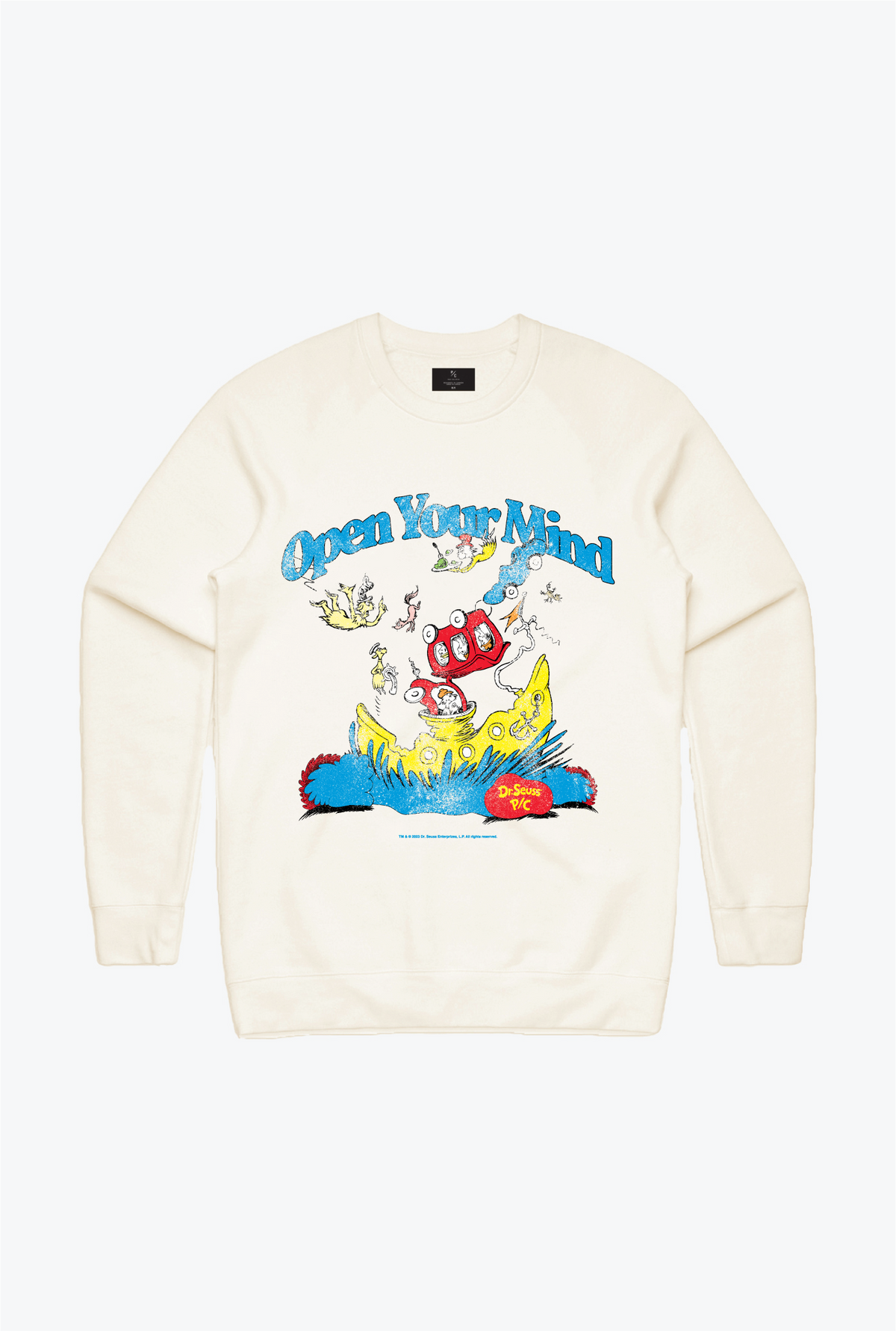 Green Eggs and Ham Open Your Mind Crewneck - Ivory