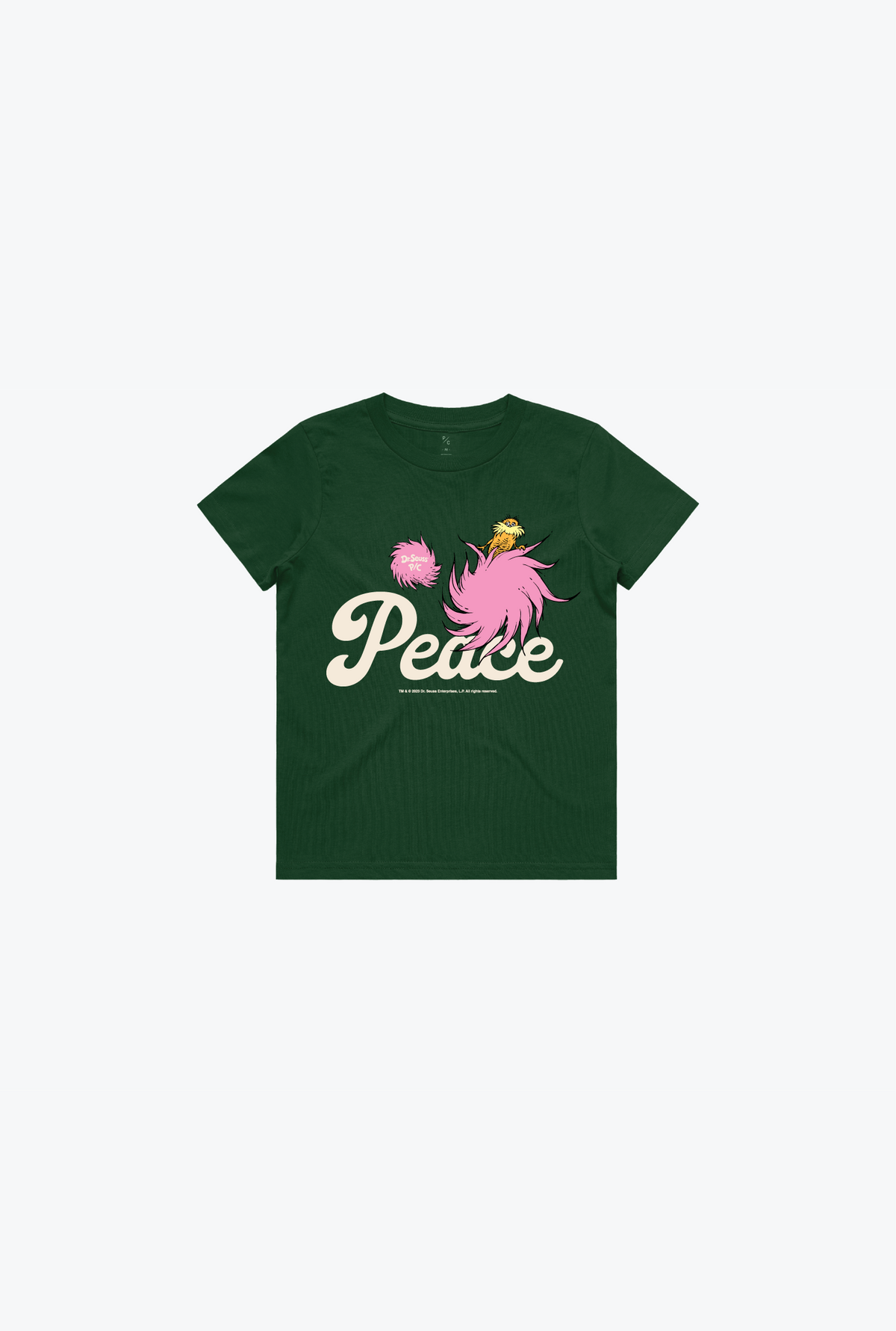 The Lorax Vintage Character Youth T-Shirt - Forest Green