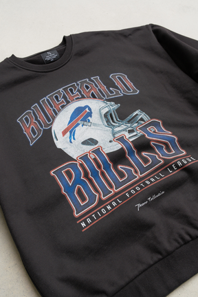 Buffalo Bills Helmet SuperHeavy™️ Crewneck - Off Black