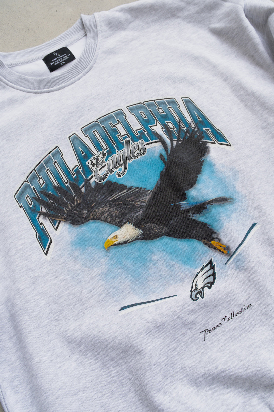 Philadelphia Eagles Mascot SuperHeavy™️ Crewneck - Ash