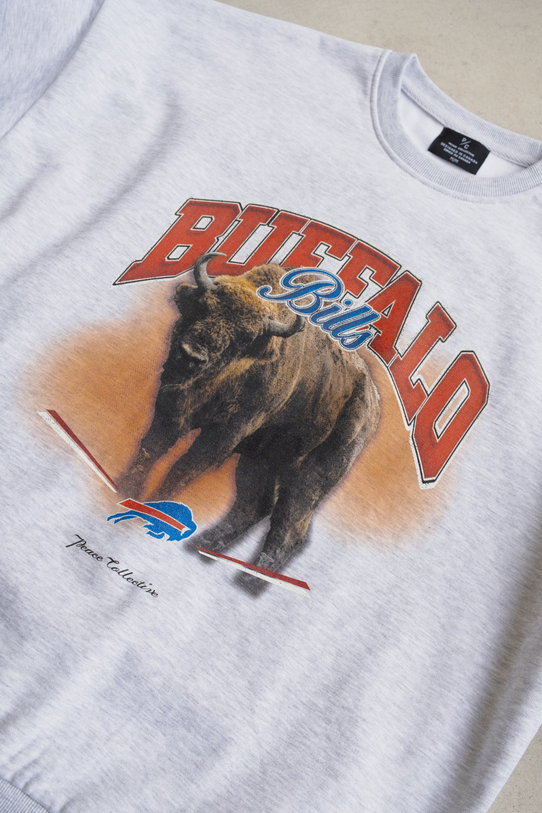 Buffalo Bills Mascot SuperHeavy™️ Crewneck - Ash