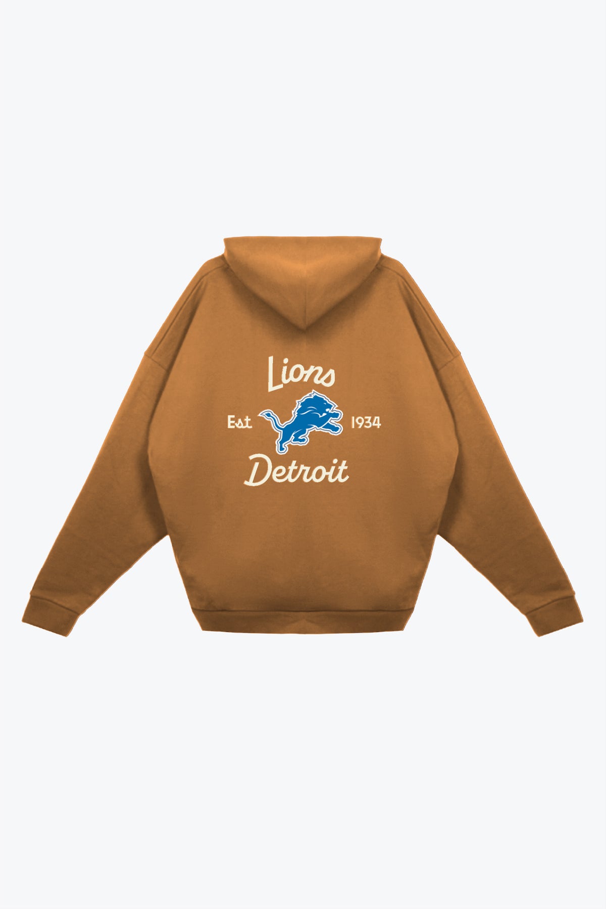Detroit Lions Fanleisure Heavyweight Hoodie - Brown