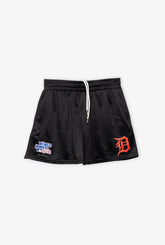 Detroit Tigers 1984 World Series Mesh Shorts - Black