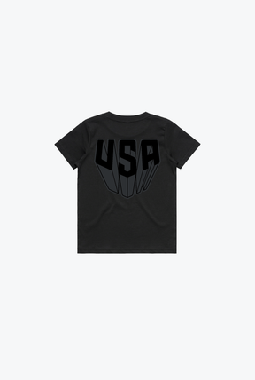Camiseta Juvenil US Soccer x DC Comics Batman - Negra
