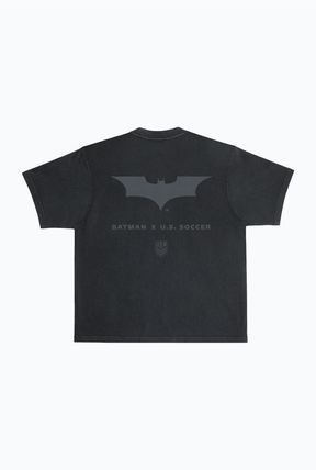 US Soccer | DC The Dark Knight Rises Garment Dyed Heavyweight T-Shirt - Black