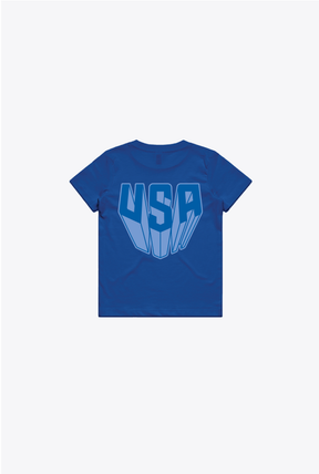Camiseta juvenil US Soccer x DC Comics Superman - Azul