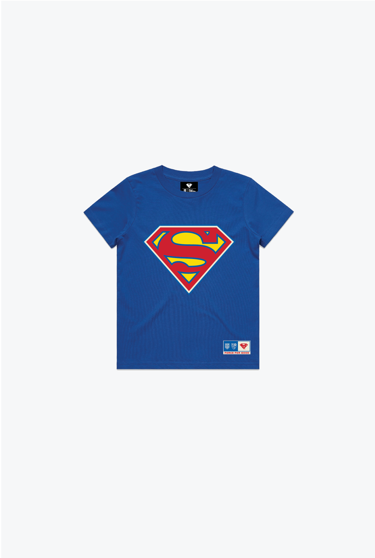 US Soccer x DC Comics Superman Jugend-T-Shirt – Blau