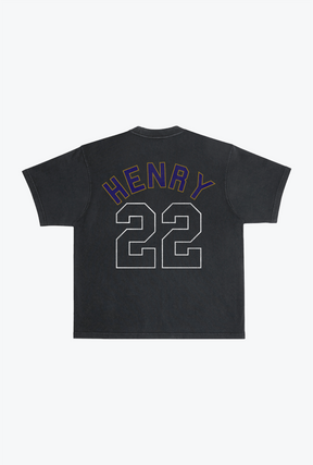 Derrick Henry Heavyweight Garment Dyed T-Shirt - Black