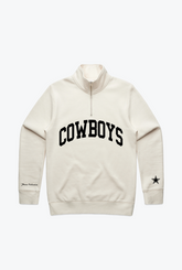 Pull à glissière quart de tour des Cowboys de Dallas - Ivoire