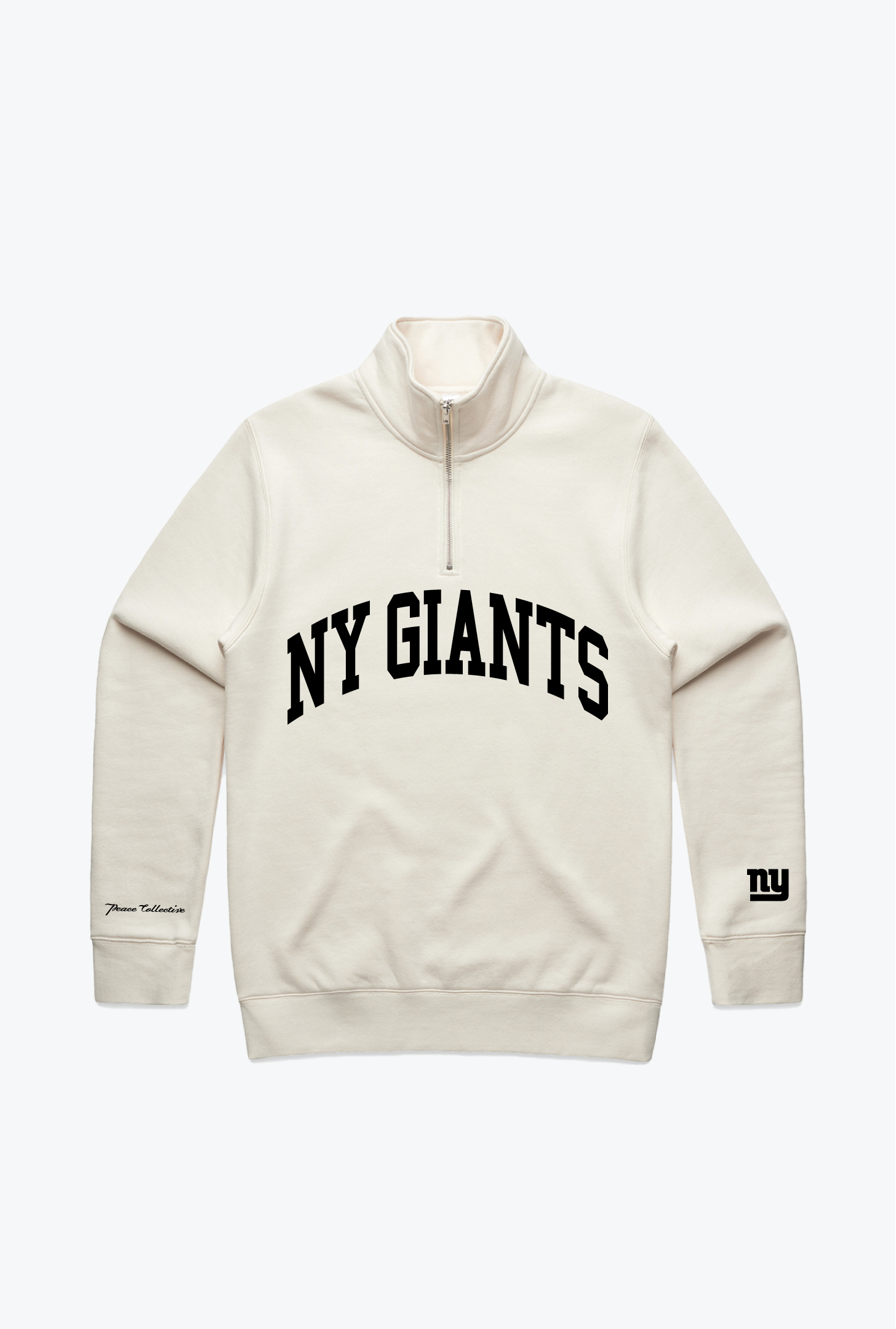 New York Giants Collegiate 1/4 Zip - Ivory