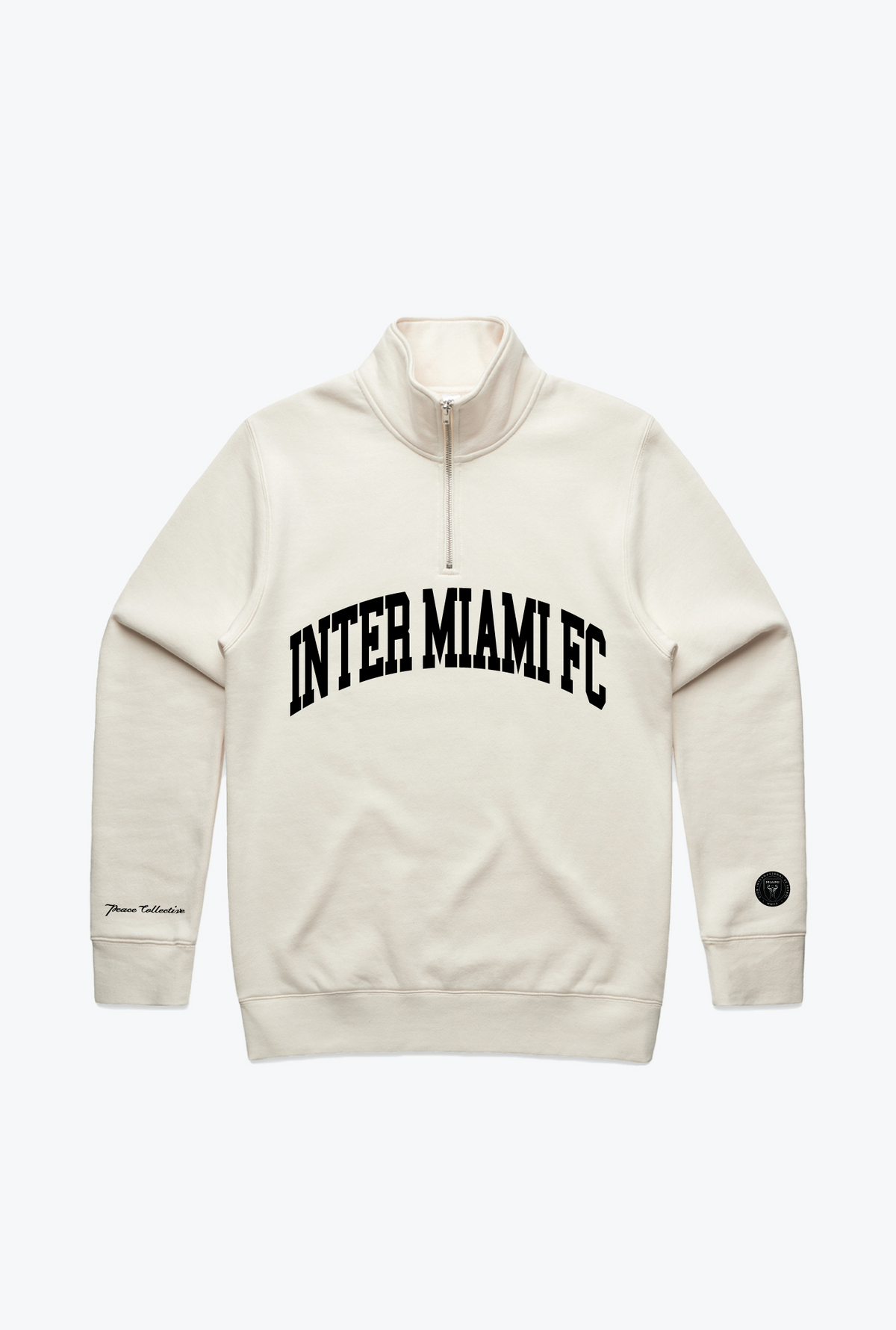 Inter Miami FC Collegiate Quarter Zip - Ivory