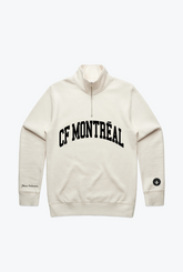 CF Montreal Collegiate 1/4 Zip - Ivory