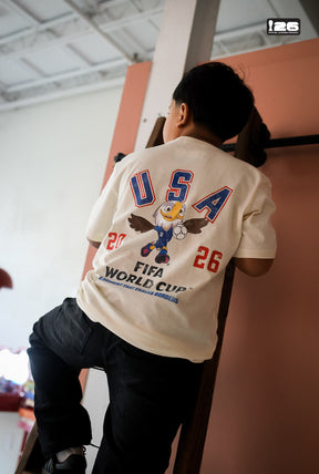 FIFA World Cup 2026™ USA Mascot Youth T-Shirt - Ivory