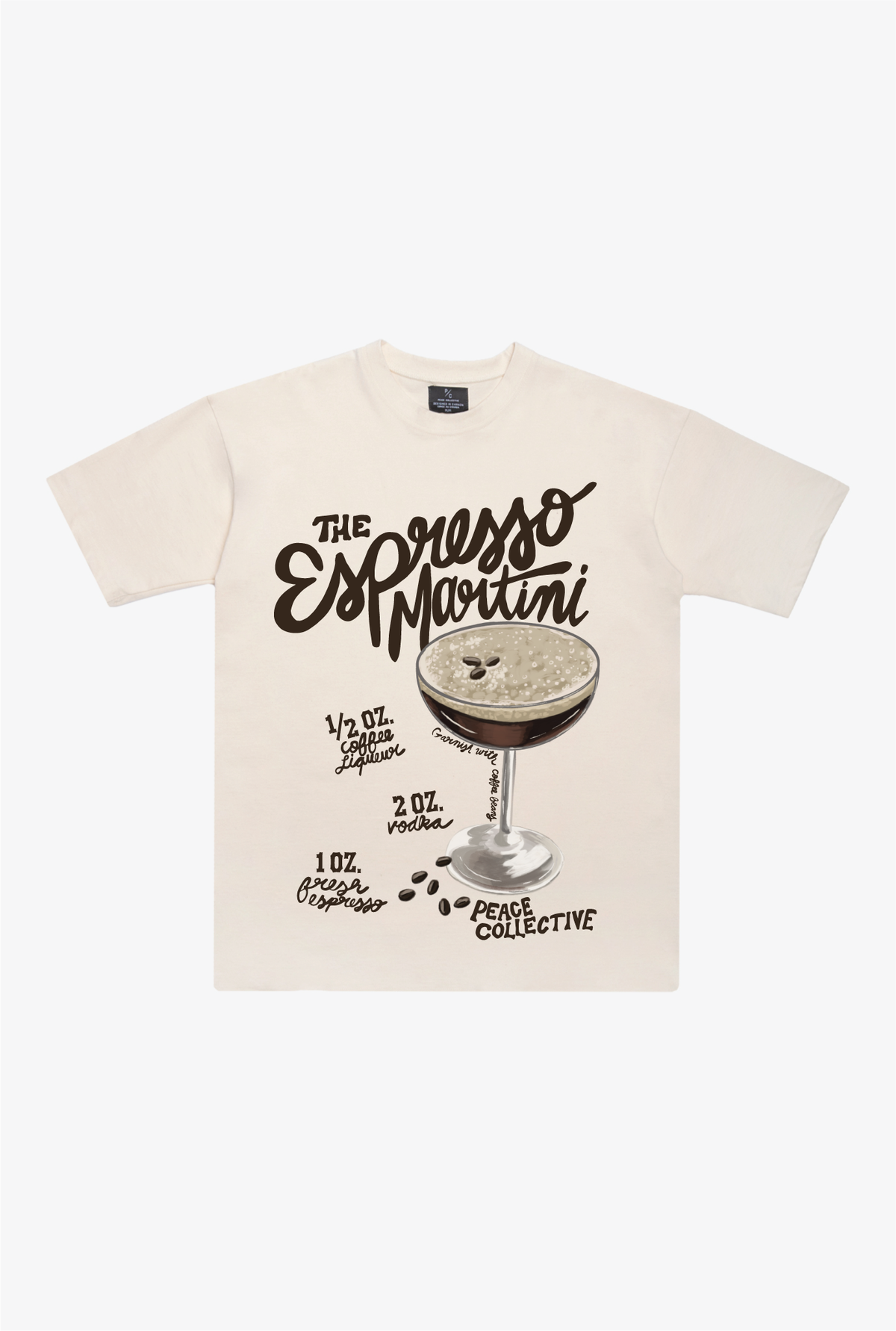 Espresso Martin Heavyweight T-Shirt - Natural