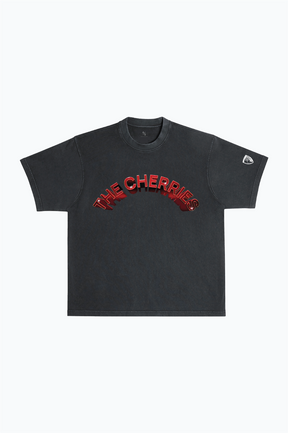AFC Bournemouth Graffiti Heavyweight Garment Dyed T-Shirt - Black