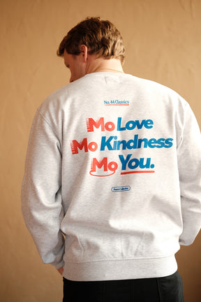 P/C x Morgan Rielly - "Mo Love, Mo Kindness, Mo You Crewneck - Ash
