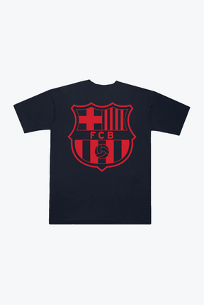 Schweres FC Barcelona-T-Shirt – Marineblau
