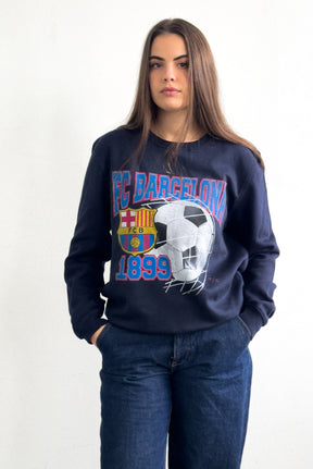 Sweat à capuche FC Barcelone 1899 - Marine