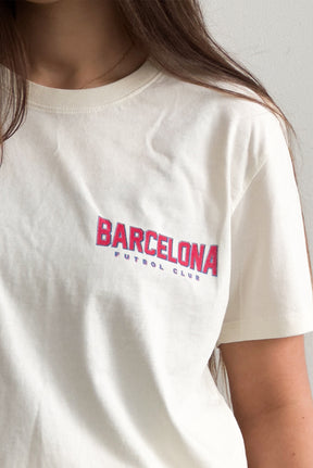 FC Barcelona Champion-T-Shirt – Elfenbein