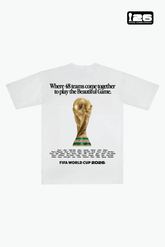 Camiseta pesada del Juego Hermoso Copa Mundial de la FIFA 2026™ - Blanca