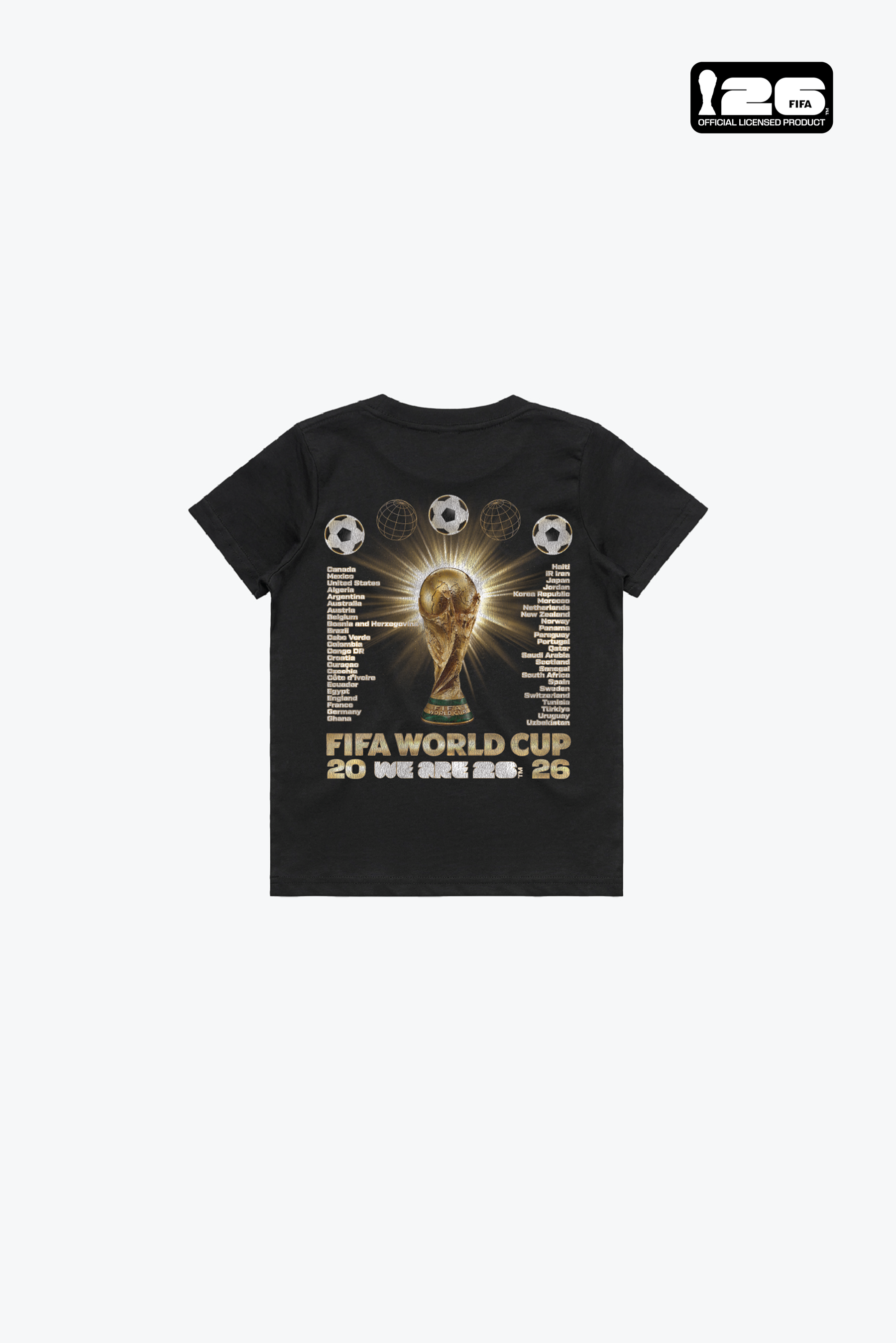 FIFA World Cup 2026™ FIFA World Tour Youth T-Shirt - Black