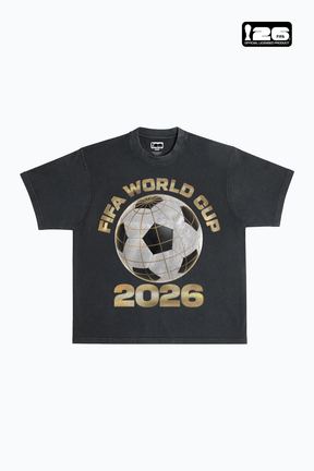 FIFA Weltmeisterschaft 2026™ FIFA Welttournee Schweres, stückgefärbtes T-Shirt - Schwarz