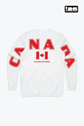 FIFA Fußball-Weltmeisterschaft 2026™ Kanada-Spirit-Pullover – Weiß