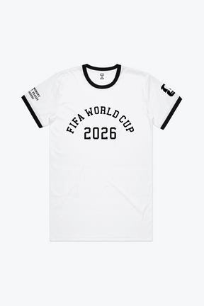 FIFA World Cup '26 Ringer T-Shirt - Black / White