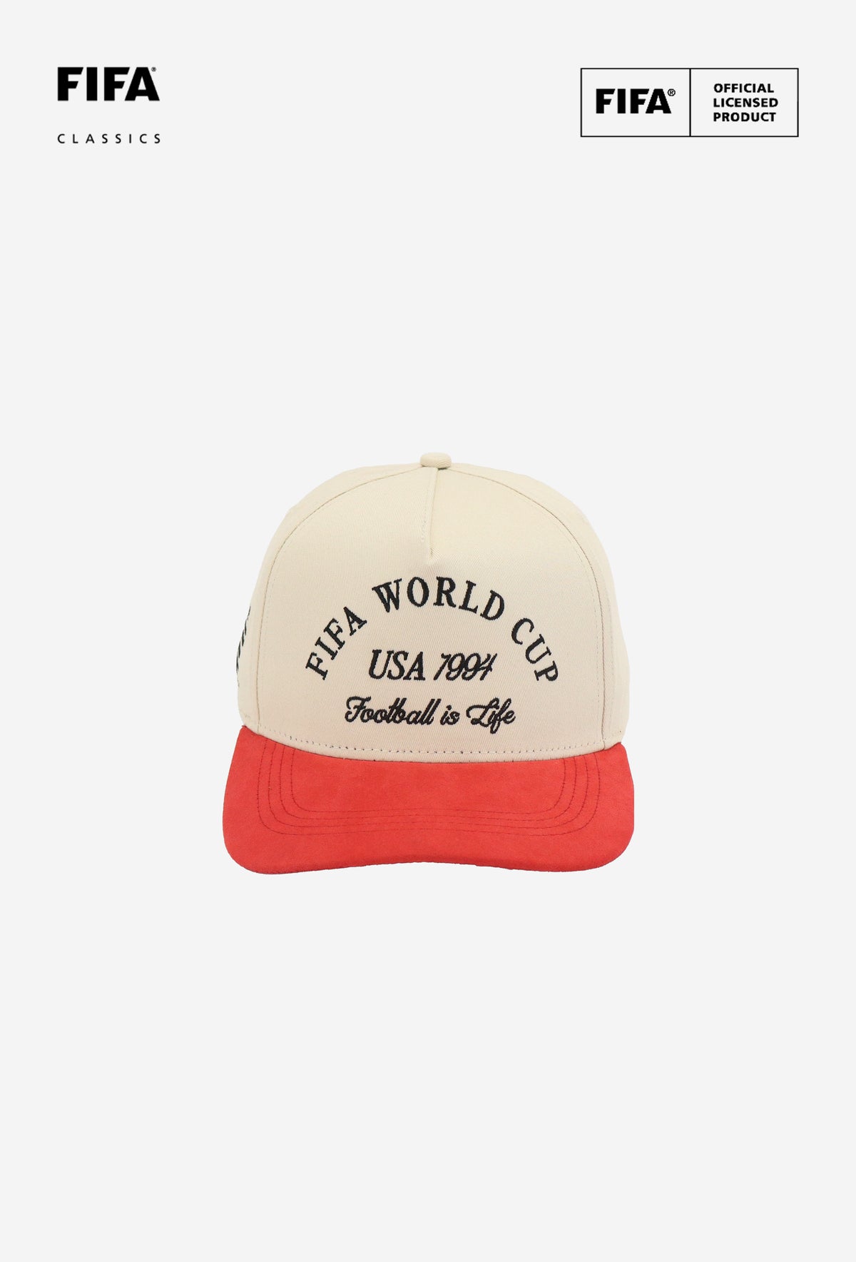 FIFA World Cup 1994™ USA Suede A-Frame Cap - Ivory / Red