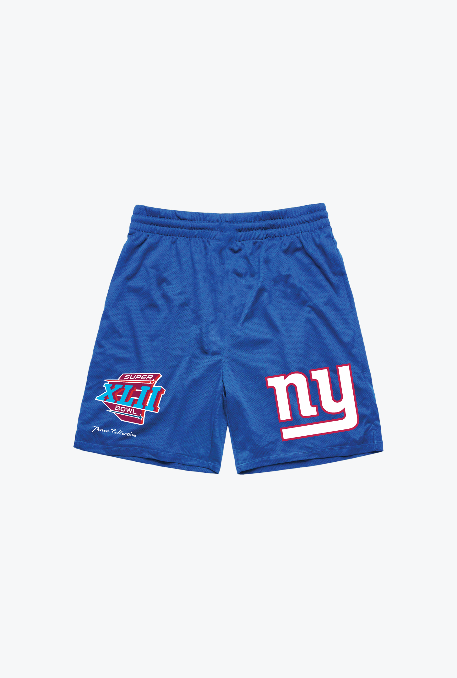 New York Giants Super Bowl XLII Mesh Shorts - Blue