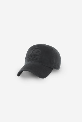 Green Bay Packers Clean Up Cap - Black On Black
