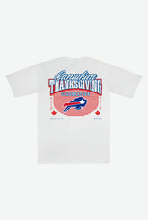 Buffalo Bills Canadian Thanksgiving Pop Up Heavyweight T-Shirt - White