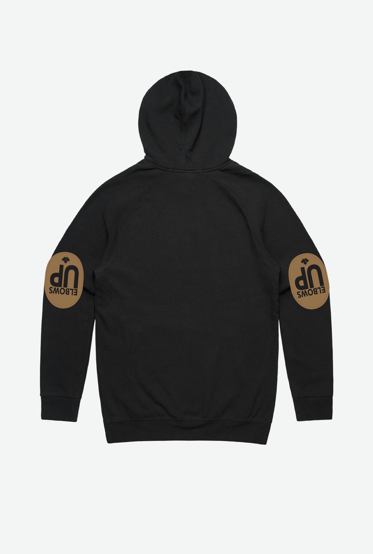 Elbows Up Home is Canada Hoodie - Black