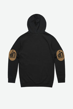 Elbows Up Home is Canada Hoodie - Black