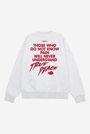 P/C x Naruto "True Peace" Heavyweight Crewneck - Ash